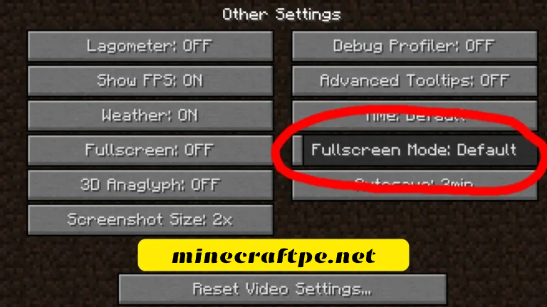 Minecraft Resolution